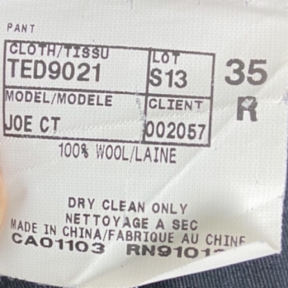 Ted Baker No Ordinary Joe 100% Wool Suit Navy Blue - Picture 14 of 16